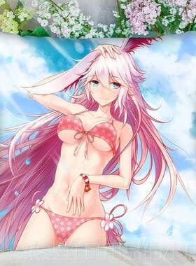 高档动漫方形抱枕枕蕾姆狂三八重三玖F汽GO车靠坐垫睡枕周边di樱y