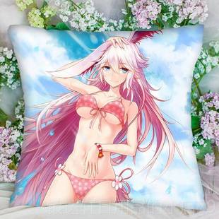 高档动漫方形抱枕枕蕾姆狂三八重三玖F汽GO车靠坐垫睡枕周边di樱y