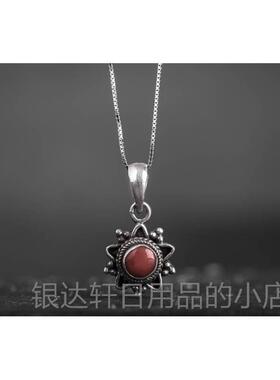 高档尼个泊尔手工925银饰品宝手石镯吊坠 女性 手錬古 创意覆民族