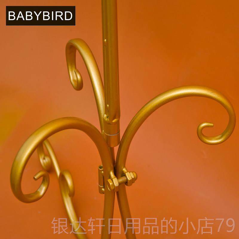 高档鸟笼属金欧式廷地挂架装饰铁艺架子落 圆圈复古鸟笼子置宫物