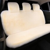 冬季 汽车坐垫短毛绒保暖车垫兔毛绒加厚全包围毛垫通用后排座垫套