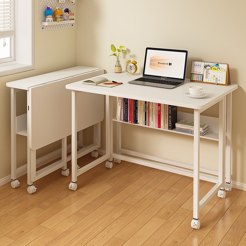 可折叠台式电脑桌学习桌家用办公学生书桌长方形小桌子简易出租屋
