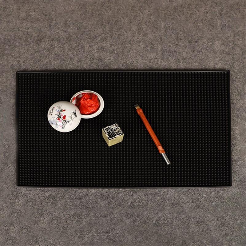 金石篆刻 篆刻工作垫 防滑杯垫酒吧垫软胶吧垫滤水垫吧台垫隔水垫图片