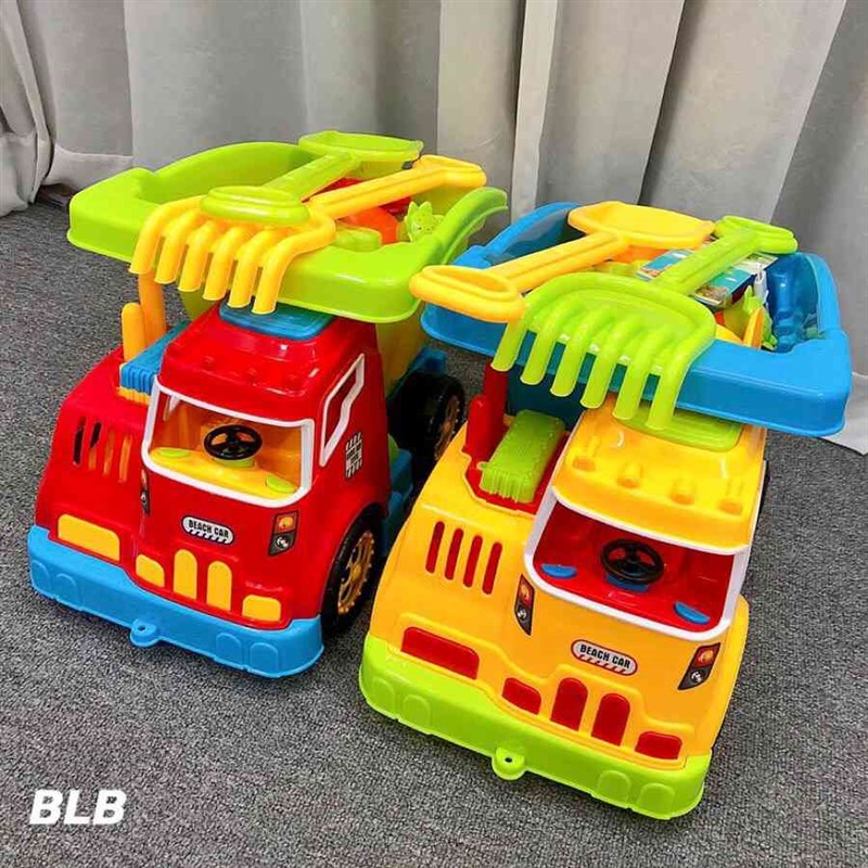 儿童挖沙工具玩决明子玩具沙宝宝游乐场沙滩玩具车大号沙漏桶套装