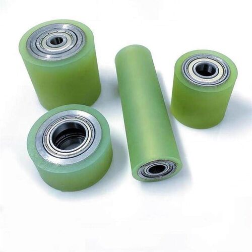 带承聚氨酯RCE滚轮包胶cMJ0 r25 30 35 40轴 50U202 30 40 50 60