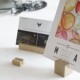 黄铜卡片展示架名片夹照片架复古风便签夹牌底座标签夹创意留言夹