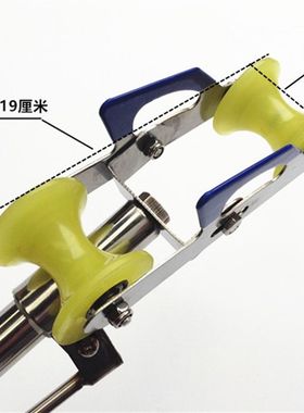 不锈钢长竿支架8-15米传统钓炮台大物竿支架地插单双滑轮钓鱼支架