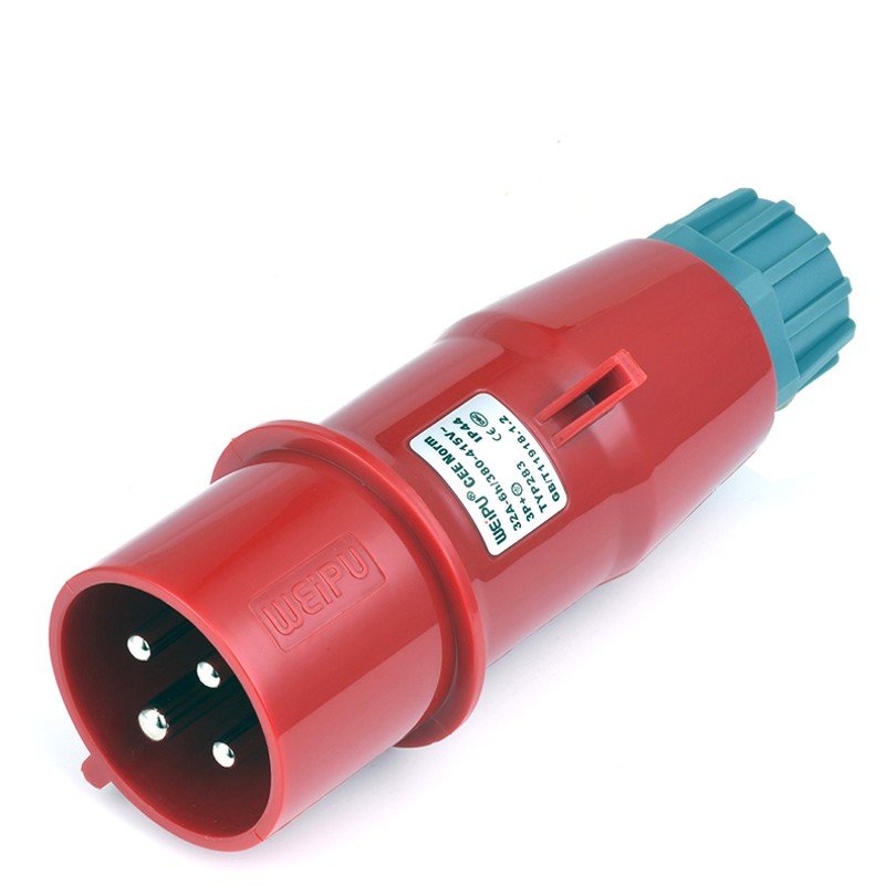 威浦工业插头插座TYP233公母连接器1芯明装32暗装移动三相283