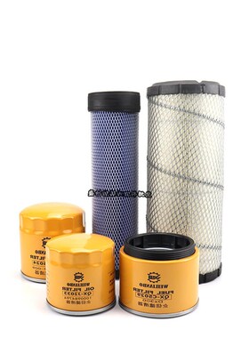 福田雷沃挖掘机FR60E2 75潍柴机油滤芯柴油格空气油水分离器配件