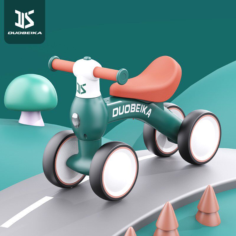 平衡车儿童1到3岁1-3岁初学者岁防侧翻滑行四轮平衡车幼儿三轮车