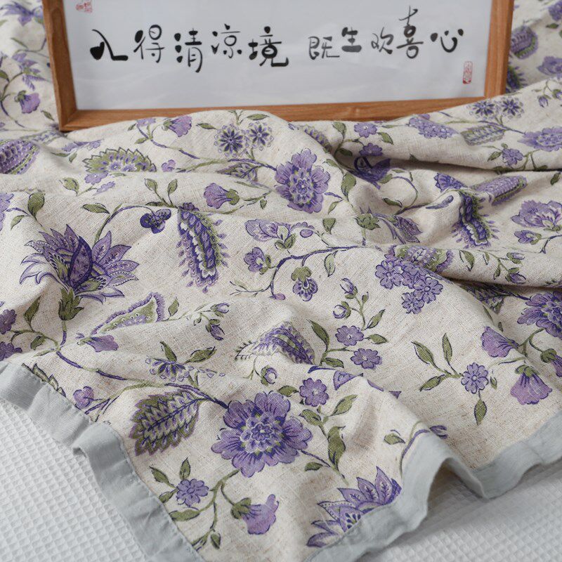 重磅出口外单加厚加大纯亚麻床单空调房软席夏季吸汗干爽双人凉席
