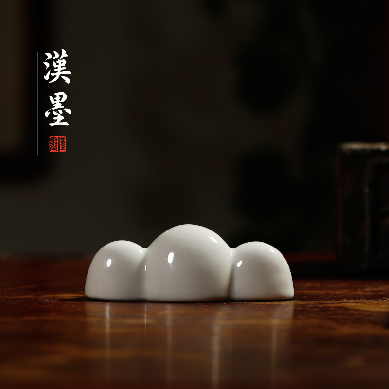 仿古釉白瓷笔搁 多功能书法陶瓷笔架 初学者毛笔搁笔架山文房书法,文具电教/文化用品/商务用品,笔搁,淘宝优惠券,粉丝福利购,淘宝优惠卷