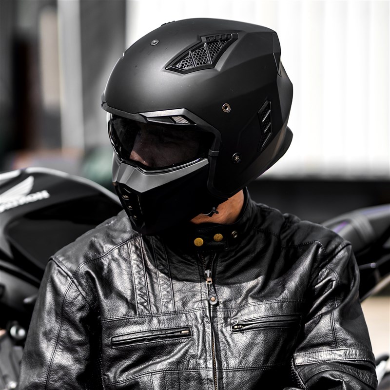 ILM摩托车头盔男全盔女机车复古头盔夏季半盔巡航四分之三拉力盔