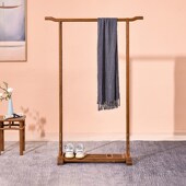 鸡翅木落地衣帽架简约中式 实木卧室挂衣架红木衣架家用简单玄关架