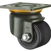 向荣万向轮脚轮超重型3寸4寸低重心尼龙轮聚氨酯单只载重1吨