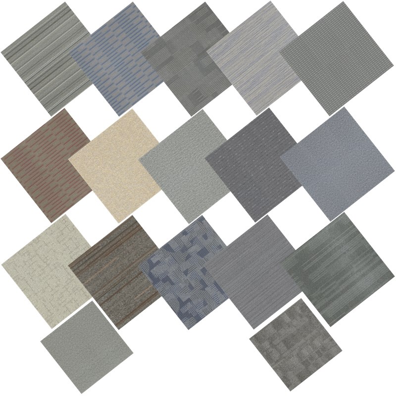 办公室pvc地板胶方块地毯纹石塑地板革防水耐磨地板塑胶地板贴