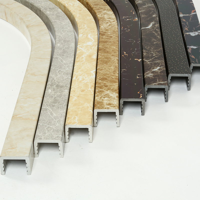 浴室门挡水条卫生间圆弧形地面防水条仿大理石阻水石基淋浴房配件