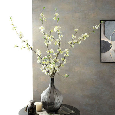 仿真雪柳假花绿植电视柜餐厅客厅餐桌装饰插花现代家居高端摆件设