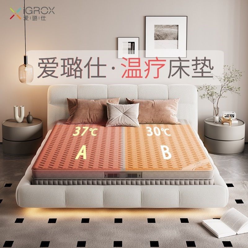 爱璐仕风暖调温床垫智能恒温双温双控安全非电热毯23/26CM针织棉