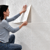 壁纸家用自粘2021新款 墙贴卧室背景墙 3d立体泡沫墙纸防水防潮欧式