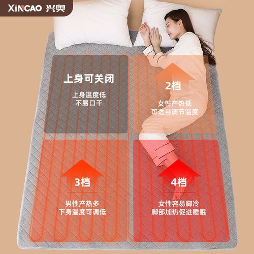 家用电热毯双人双控调温电褥子单人家用加大除湿除潮宿舍安全辐射