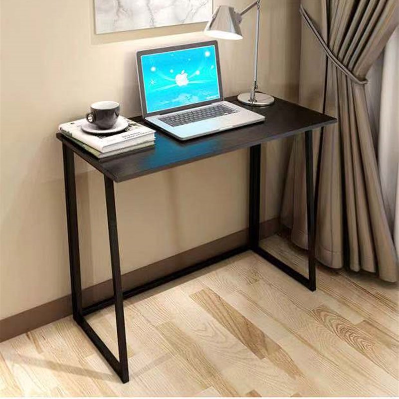 现代免安装笔记本台式电脑桌简易办公桌学生写字桌折叠桌子家用桌