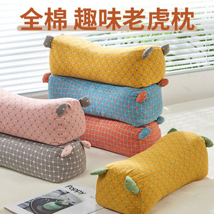 老虎枕荞麦壳枕头荞麦枕颈椎枕支撑枕抱枕民族风虎头枕高枕头硬枕