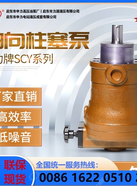 启东申力高压油泵10/25/63SCY14-1B轴向柱塞泵手动变量泵电动加压