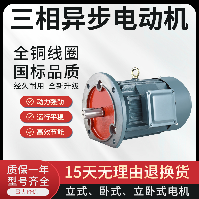 三相异步电动机YE3-90L-4 1.5KW/1.1/2.2/Y100L2-4 3/4/5.5KW380V