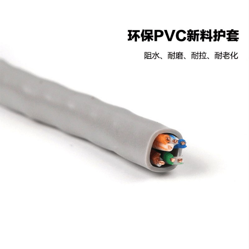 国标超五类网络线UTP/SFTP CT.5E无氧铜8芯0.7/0.5非屏蔽网线