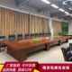 实木高档会议桌长桌大型商务环保烤漆培训桌会议室长方形桌椅组合