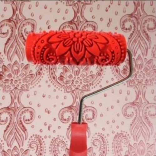 肌理壁膜漆压花滚筒硅藻泥液体墙纸滚花工具艺术墙面印花滚刷5寸*