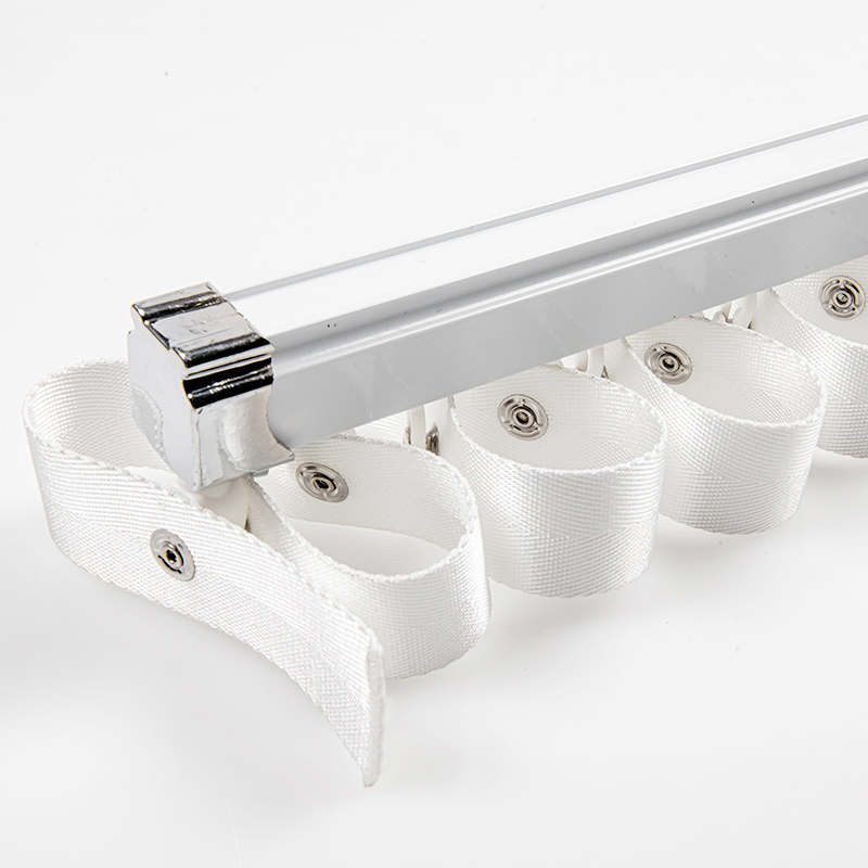 新款加厚蛇形帘轨道铝合金加厚S形滑轨滑道窗帘顶装侧装单轨双轨