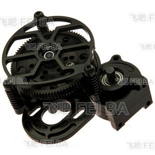 齿轮 90046 波箱 升级金属中波箱齿轮总成 带马达座 SCX10攀爬车