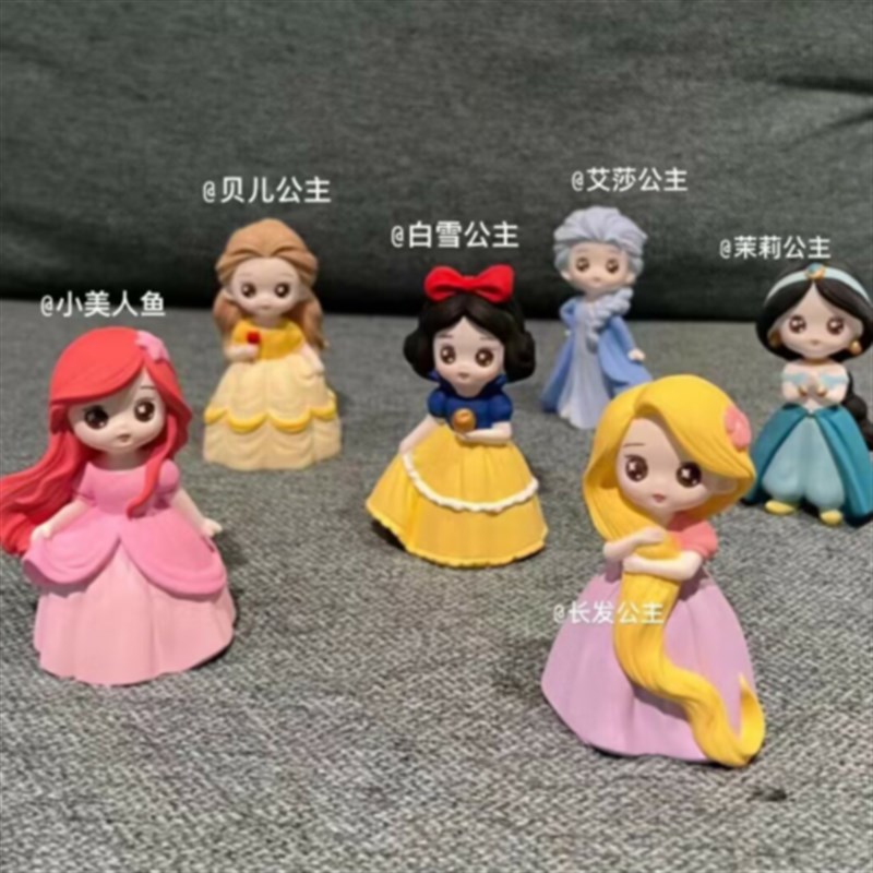 蛋仔派对迷你新款手绘儿童涂鸦彩绘手绘色卡通石膏像娃娃乳胶模具