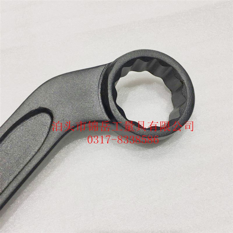 重型整体模锻弯柄45梅花船扳手17 19 22 27 32 36 41 46 50 55