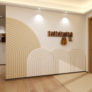 客厅墙面装饰高级感毛毡墙贴遮丑护墙板墙围软包防脏挡板毛毡板