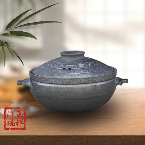 平定砂锅手工黑砂土砂锅耐高温煮粥炖肉煲仔饭