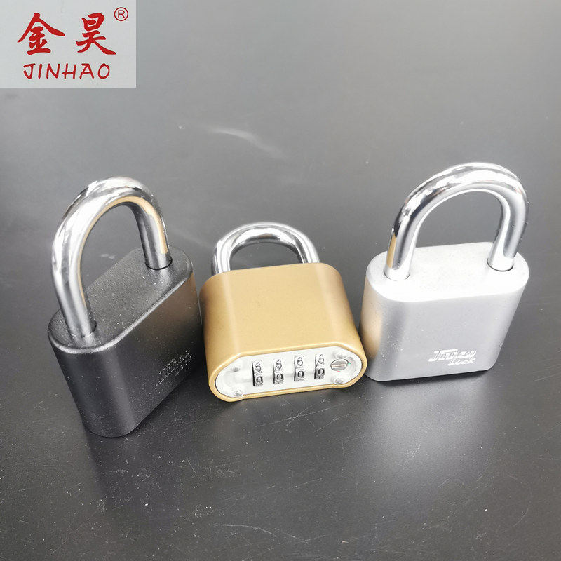 金昊密码插销锁四位密码锁HD02防盗门栓门扣木门窗插大号密码锁