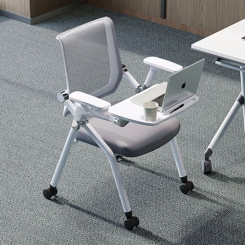 折叠培训椅带桌板会议椅带写字板会议室开会椅培训班椅子桌椅一体