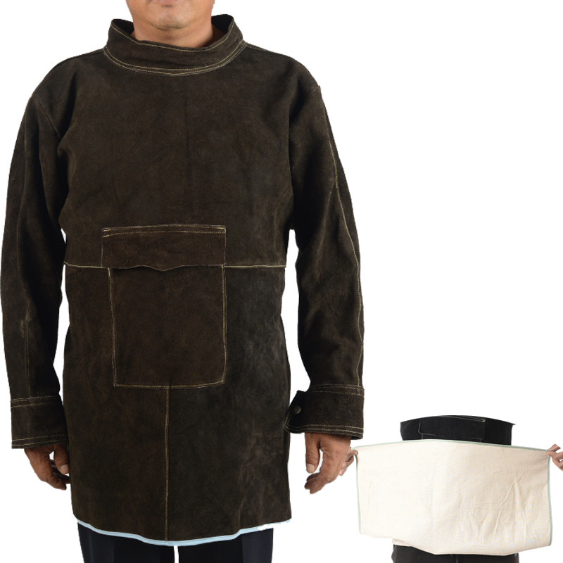 牛皮电焊防护服 焊工焊接服电焊围裙皮反穿衣防火烫耐高温工作服,居家日用,防护服,淘宝优惠券,粉丝福利购,淘宝优惠卷