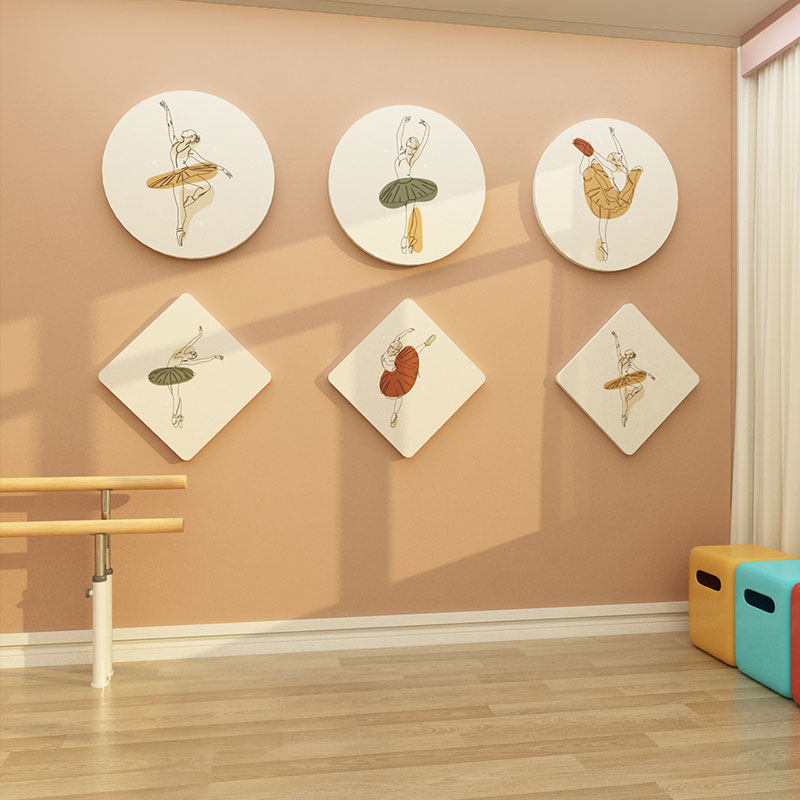跳舞蹈房教室墙贴纸装饰背景布置芭蕾挂画文化创意艺术班培训机构,家居饰品,软装墙贴,淘宝优惠券,粉丝福利购,淘宝优惠卷