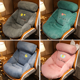 坐垫办公室久坐靠背一体座椅垫带头枕学生凳子椅子垫子加厚屁垫软