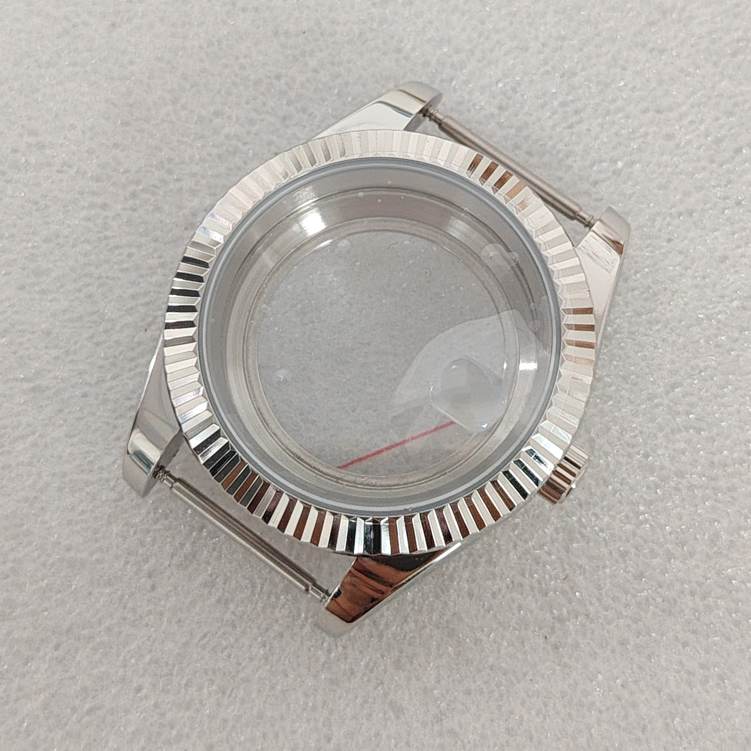 thumbnail for Accessories: 41mm transparent magnifying glass stainless steel case, electroplated gold, black, rose, multi-color, adapted to 8285 movement