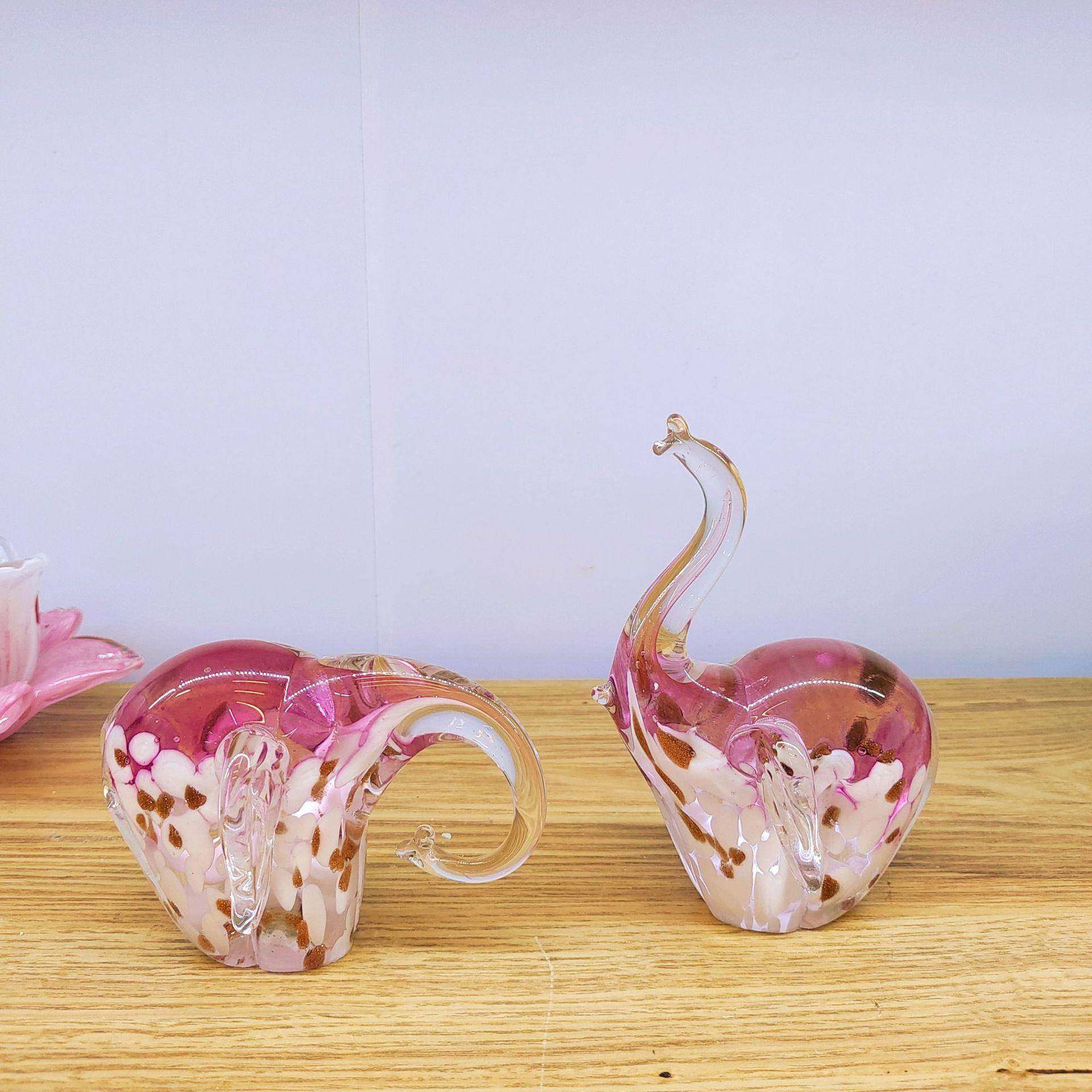 玻璃象吹制手工琉璃吉祥大象小象摆件创意软装饰品玄关酒柜装饰,鲜花速递/花卉仿真/绿植园艺,割草机/草坪机,淘宝优惠券,粉丝福利购,淘宝优惠卷