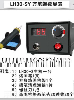 正品蓬甲便携式烫葫画芦木板烙画无烙极调温烙画机器烙画工具电铁