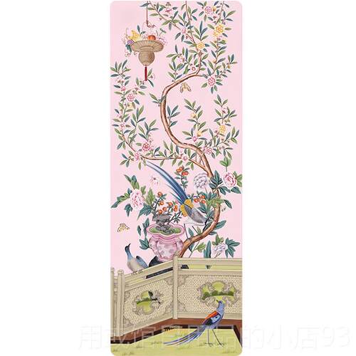 正品sgarmamt 1m麂绒薄款折叠防滑瑜珈垫铺巾运u动皮垫天然橡胶