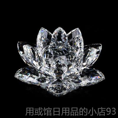 正品可爱摆件经典水晶莲工花高车内室佛庙艺装饰品时内尚个性档礼