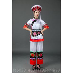 高档云南理白族服饰 民风 少数民族演出大装金花服舞族蹈服服 女
