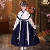 高档儿童服服小男孩古装 中国风超仙男汉童爷服国学表少演出服装 春